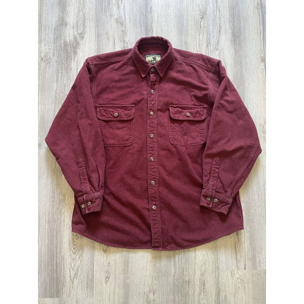 Size Large (L) Field And Stream Red Flannel Shirt… - image 1